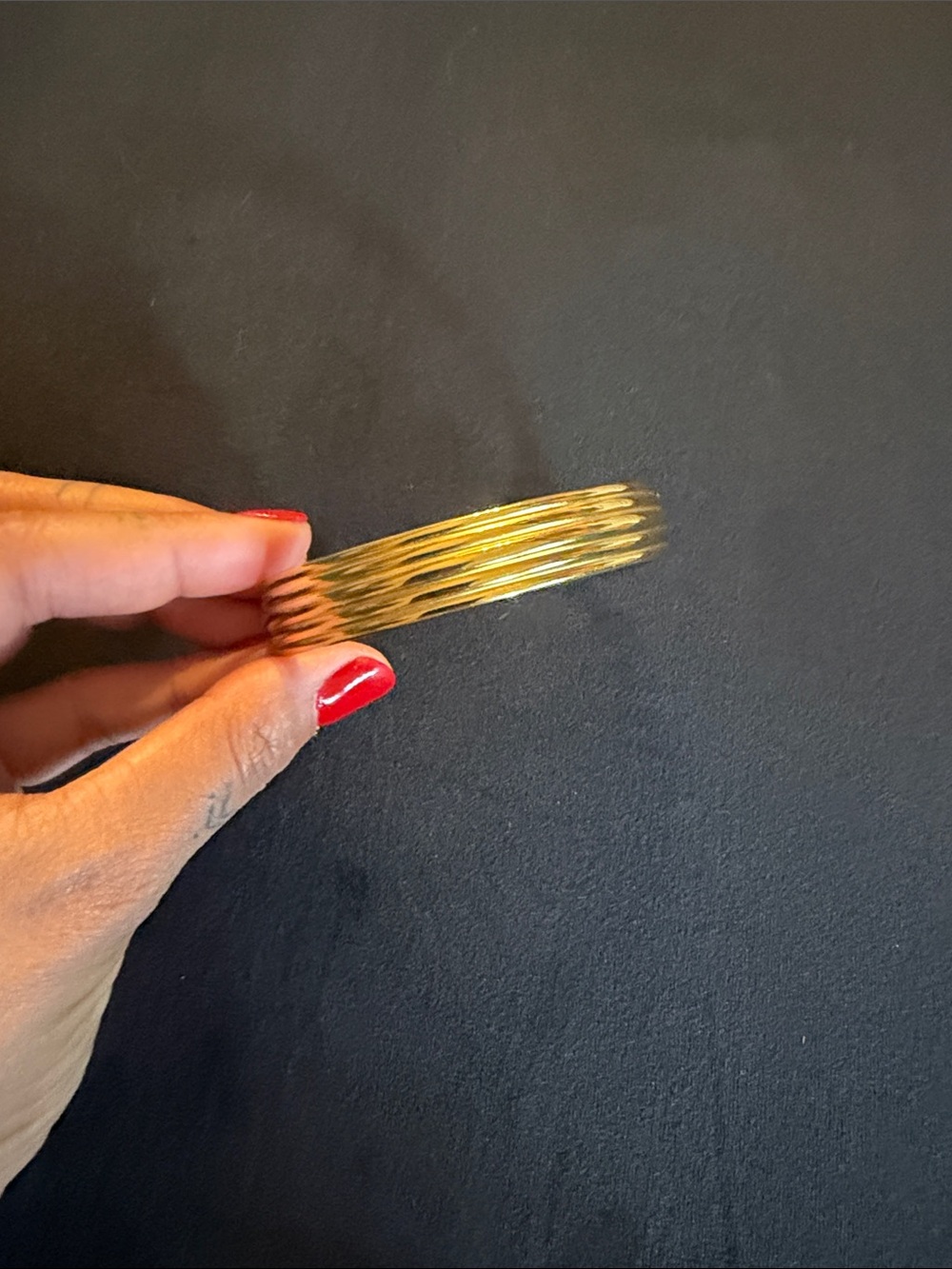 Atolea Gold Linea Cuff Bracelet